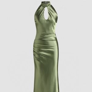 Halter midi dress
